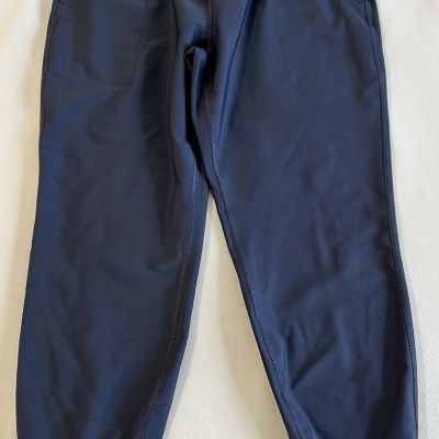 Old Navy Active Pants Women's Blue Powersoft High-Rise Jogger Go-Dry Med Petite