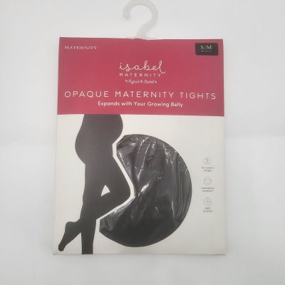 Isabel Maternity Opaque Maternity Tights Black Size S/M