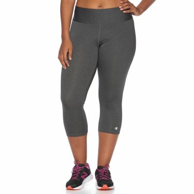 Women's Plus Size Champion Absolute Capri Leggings, Granite Heather, Size 3X ()