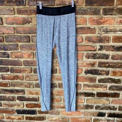 PINK Victoria's Secret Gray Graphic Athletic Lounge Leggings Women's Size Small