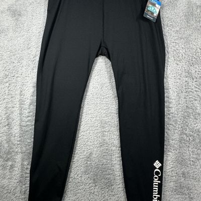 New COLUMBIA River Womens Black LEGGINGS 1X