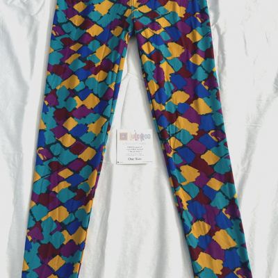 LuLaRoe BRAND NEW OS ONE SIZE Leggings Multi-Color Pattern Print Fast Shipping