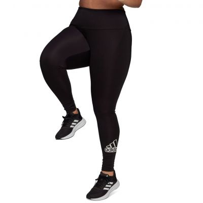 Adidas Plus Size Designed To Move Outlined Logo Tights Black/Black 2X