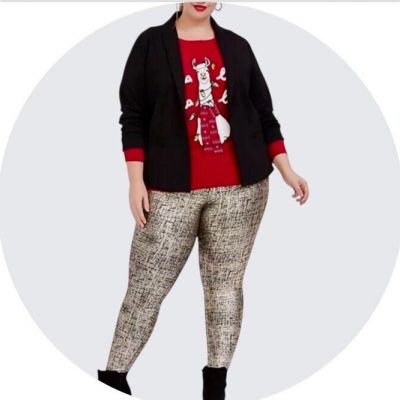 Torrid Plus Size 0, 12, Or Large Premium Legging - Metallic Foil Crosshatch Gold