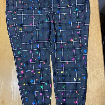 Torrid Active Women's Plus Size 4 Galaxy Stars Print Leggings Multicolor EUC