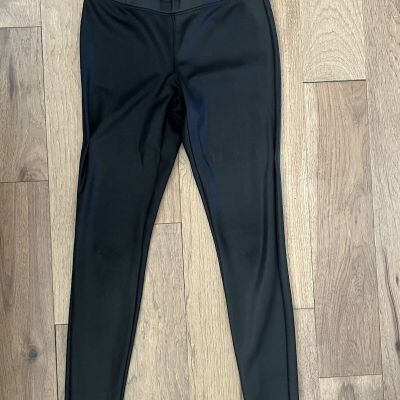 Express Women’s Liquid Shiny Black Leggings Size Small