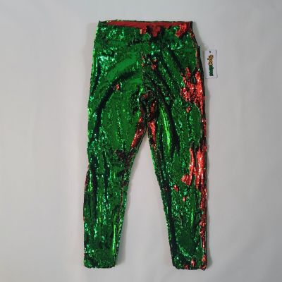 Tipsy Elves Shiny Sequin Leggings for Women Size Medium