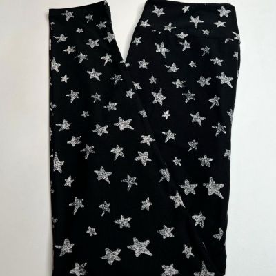 NEW LuLaRoe OS Leggings BLACK Galaxy Military Nautical STAR Astronomy SPACE HOT