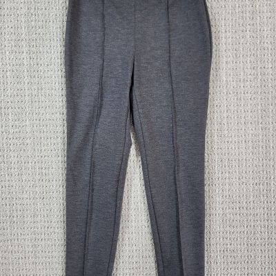 Style And Co Womens Gray Stretch Dress Ankle Leggings Sz Medium Buisiness