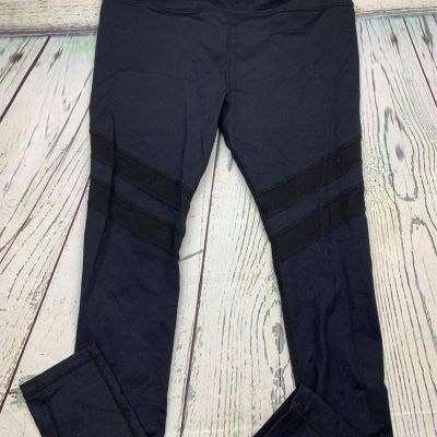 Womens Active Mesh Side Workout Legging Black Large