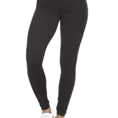 Velvety Soft Lightweight Legging 2-Pack (Medium, Black)