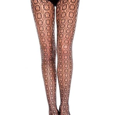 sexy MUSIC LEGS checker SQUARE crochet FISHNET pantyhose STOCKINGS tights NYLONS