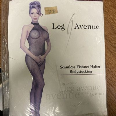 Seamless Fishnet Halter Body stocking