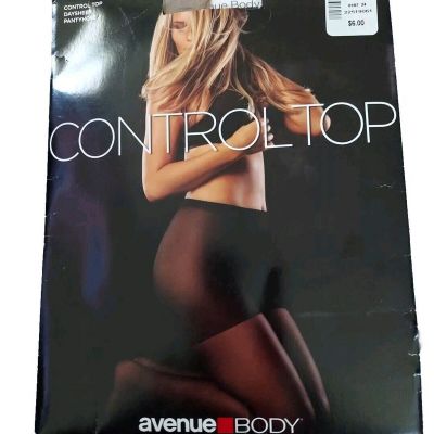 Avenue Body Control Top Pantyhose Size A/B Beige New In Package Vintage Hose