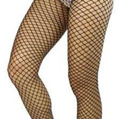 Women's Mini Diamond Net Novelty Pantyhose Fishnet Durable One Size Plus Black