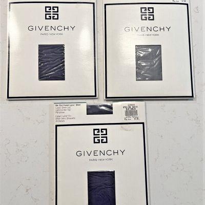 Pantyhose GIVENCHY Size A Light Control Top French Lycra    Blue Dahllia (3) NOS