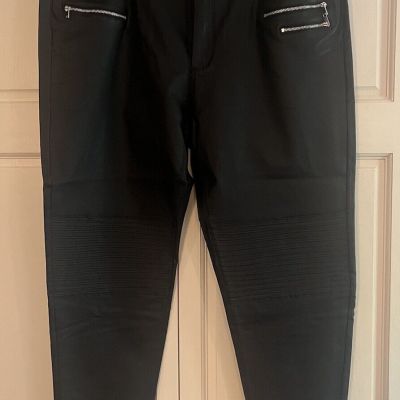 NWOT Fashion Nova Faux Leather Moto Leggings - PLUS 3X