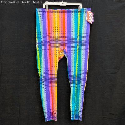 NWT Wmns YITTY Rainbow Pattern Shaping High Waist Leggings Sz 5X MSRP$84.95