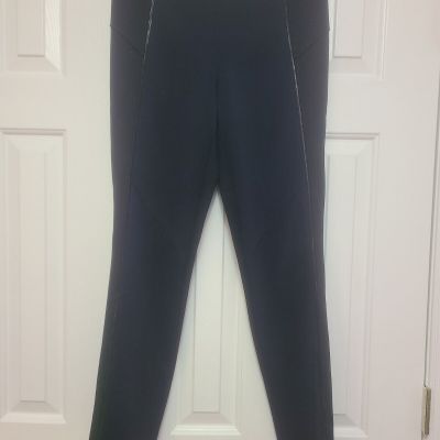 ELIE TAHARI Rare Neoprene Womens Zip Legging - Black - Medium - Fashion