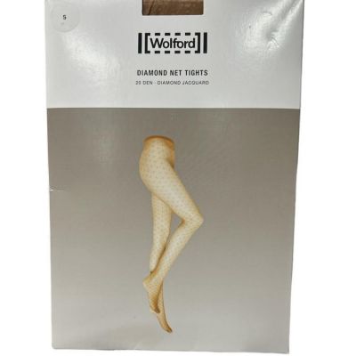 Wolford HONEY Diamond Net Tights, US Small