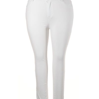 Lola jeans Women White Jeggings 18 Plus