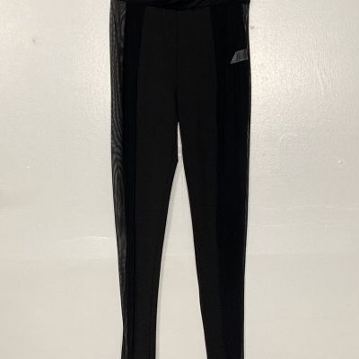 NWT Fashion Nova Womens Celena Mesh Leggings Black Size M