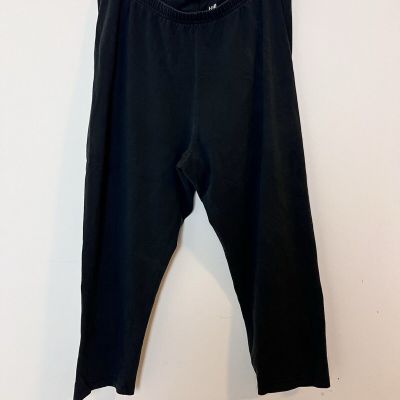 J Jill Pima Capri Leggings Black Pull On Stretch Size 2x