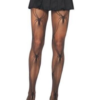 Intimates Boutique x Leg Avenue 9949 Women's Black Widow Pantyhose Tights