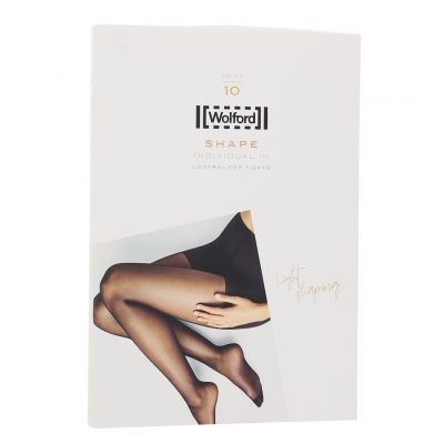 Wolford L25414 Tan Luxury Pantyhose Gobi Luxe 9 Toeless Sheer Tigh