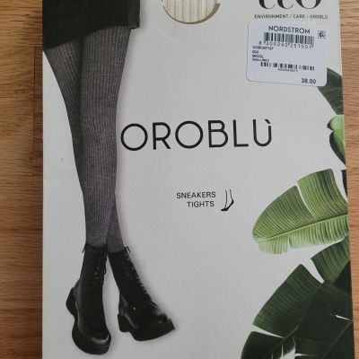 New Oroblu Eco Sneakers Tights Ivory Size S/M