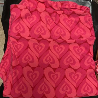 LuLaRoe Women's TC Leggings Valentine's Day Hearts Pattern