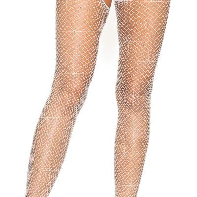 Leg Avenue Women'S Unfinished Top Industrial Fishnet Stockings