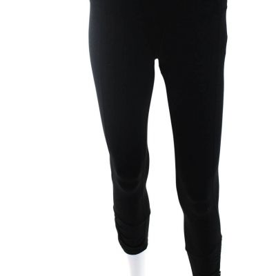 Lululemon Womens Black Printed Pull On Zip Ankle Pants Leggings Size 4