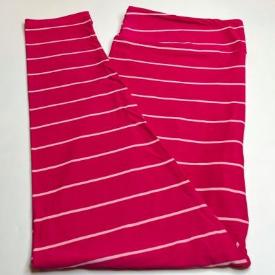 NEW LuLaRoe TC2 Leggings PINK WHITE Pinstripe COLORFUL Valentine STRIPE Line BCA