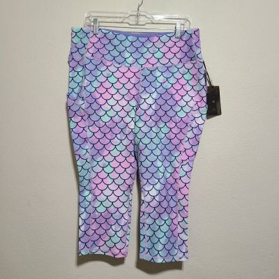 Torrid Disney The Little Mermaid Hi Rise Capri Leggings Plus Size 2X Purple