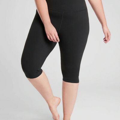 Athleta Elation Crop Black Yoga Leggings Plus Size 3X