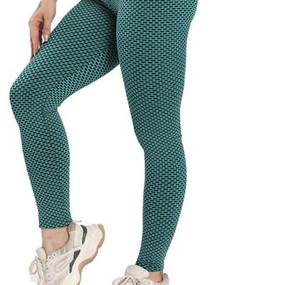 CM FASHION LEGGINS GREEN BLACK LARGE BOOTY LIFT