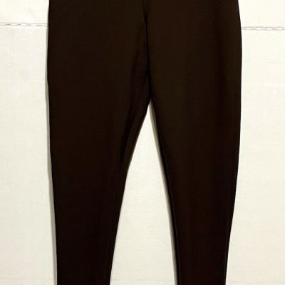 Slim Factor by Investments Leggings Women’s Small Brown Stretch Classic Comfort