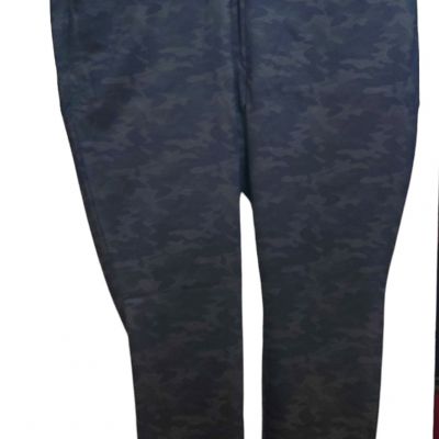 NYDJ Women`s Size 28W Pull-On Camo Leggings High-Raise Elastic Waist Activewear