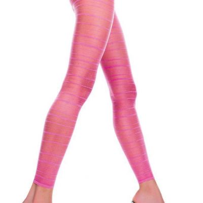 sexy MUSIC LEGS ultra SHEER striped FOOTLESS tights PANTYHOSE leggins STOCKINGS