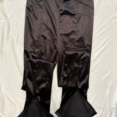 Zara shiny satin leggings Size S