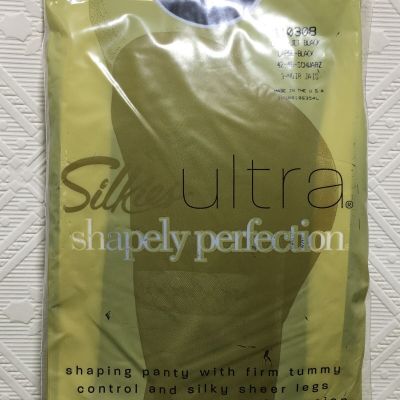 Silkies Ultra Shapely Perfection Large Jet Black Firm Control #110308