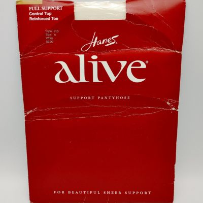 Vintage Hanes Alive Pantyhose Color : White Size : A Full Support Style: 810