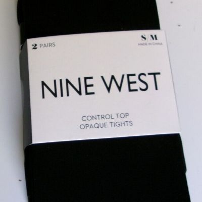 Two pair of Nine West control Opaque tights Size Small/Medium