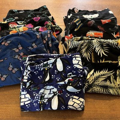 LOT Of 7 LuLaRoe Leggings! Size TC (Tall/Curvy ) and TC2 (Tall/Curvy 18+) GUC!