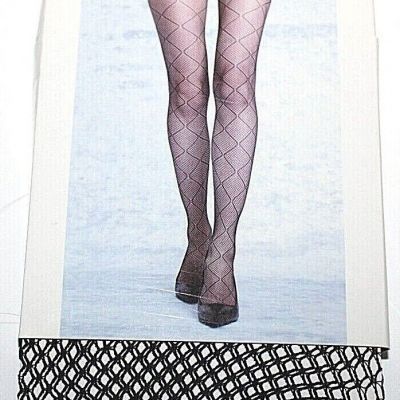 Attention Women's Black Net Tights - Plus Size 1X/2X