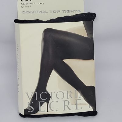 Victoria Secret Control Top Tights Black Size Small  New In Package