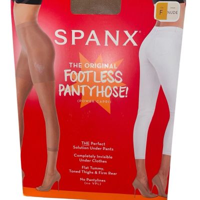 SPANX Women’s Original Footless Pantyhose Power Capri Size F Nude Shapewear