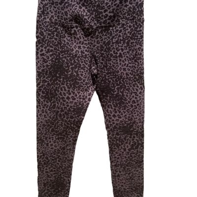 Lysse Leggings Women’s Size Small Black Gray Leopard Print New