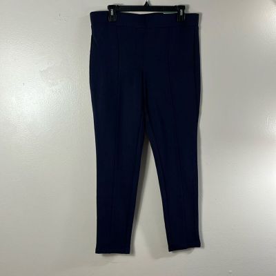 Style Co Leggings Blue Mid Rise Elastic Waist Stretch Pants Women's Size L